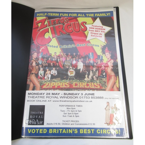 155 - Two albums of retro circus posters, including the Moscow State Circus performing across the UK, The ... 