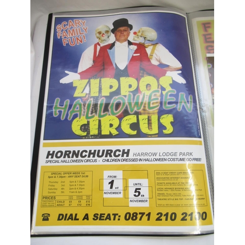 155 - Two albums of retro circus posters, including the Moscow State Circus performing across the UK, The ... 