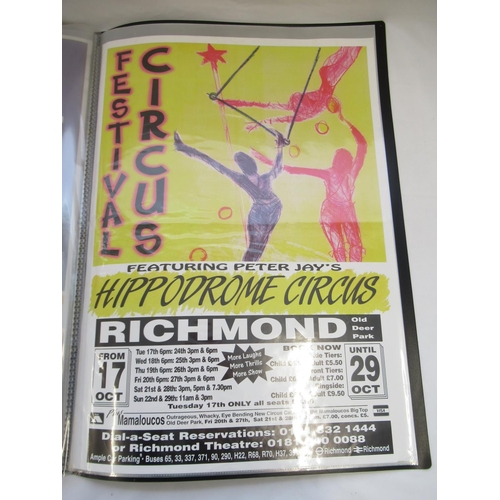 155 - Two albums of retro circus posters, including the Moscow State Circus performing across the UK, The ... 