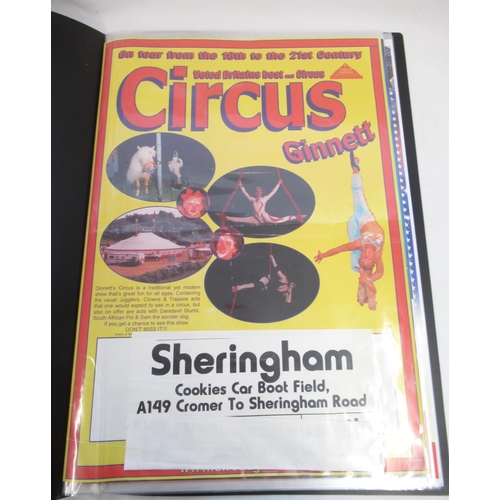 158 - Three albums of retro circus posters, including Circus Ginnett, Circus Zyair, Sir Robert Fossett's C... 