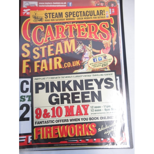 159 - Four albums of retro funfair and steam fair posters from across the UK, including Carter's Steam Fai... 