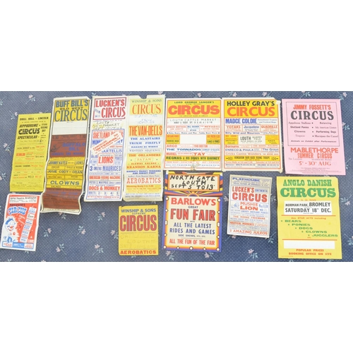 100 - Collection of mostly vintage circus event advertising posters (1950's-1980's), various circuses, som... 