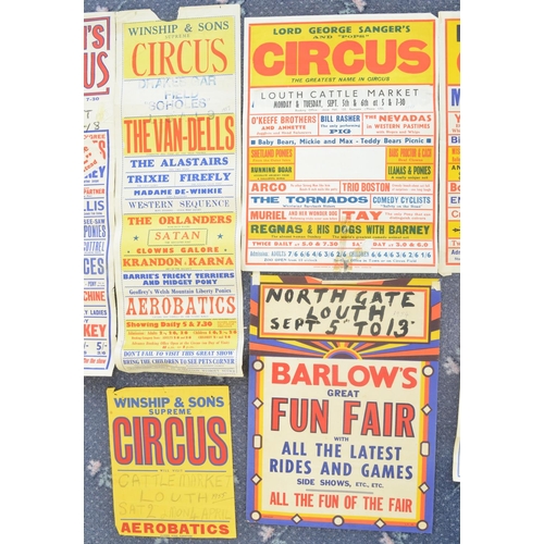 100 - Collection of mostly vintage circus event advertising posters (1950's-1980's), various circuses, som... 