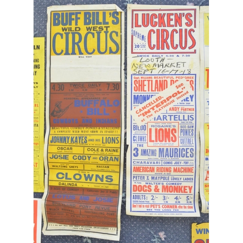 100 - Collection of mostly vintage circus event advertising posters (1950's-1980's), various circuses, som... 