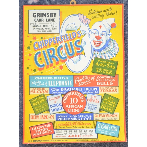 103 - Collection of mostly modern circus advertising posters to include Gandey's, Chipperfield's, Austen B... 