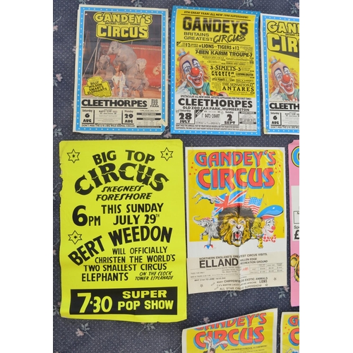 105 - Collection of modern circus advertising posters, all with venues to include Circus Hoffman (Sheffiel... 