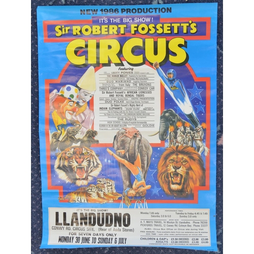 105 - Collection of modern circus advertising posters, all with venues to include Circus Hoffman (Sheffiel... 