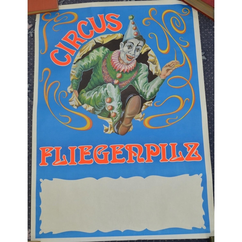 108 - Collection of international themed circus and entertainment posters, qty