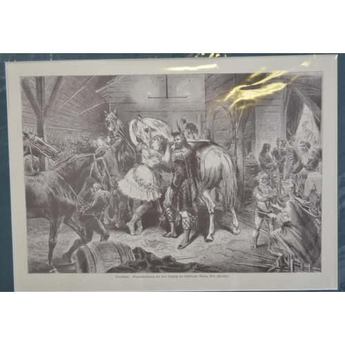 112 - Framed satirical print 'A joculator! Or teacher of wonderful animals' depicting the 1840 convention ... 