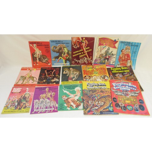 136 - Quantity of vintage Ringling Brothers circus programmes from varying periods