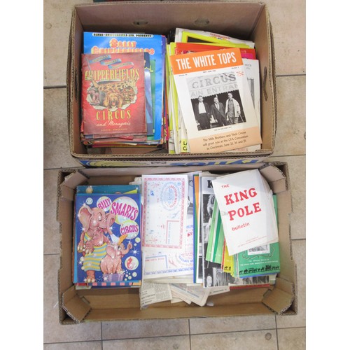 139 - Large quantity of vintage circus magazines and programmes from different circuses and varying period... 