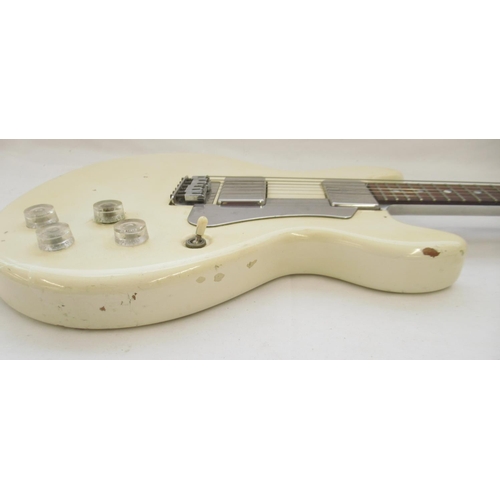 724 - Travis Bean TB-1000S, serial no. 879, white lacquer finish, aluminium neck and centrepiece, in metal... 