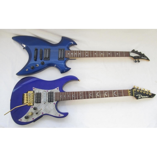 729 - Dean Washburn 800S electric guitar (1 string snapped) serial no. S2012016, & a Cruiser by Grafter el... 