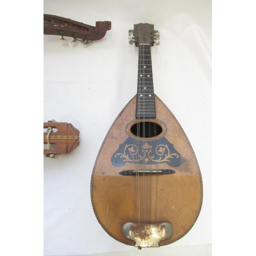 731 - Eight string bowl back mandolin, Ibanez Model No. 325 6 string guitar, another 6 string instrument a... 