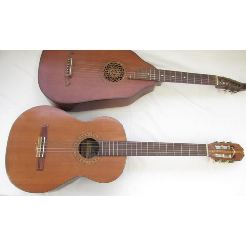 731 - Eight string bowl back mandolin, Ibanez Model No. 325 6 string guitar, another 6 string instrument a... 