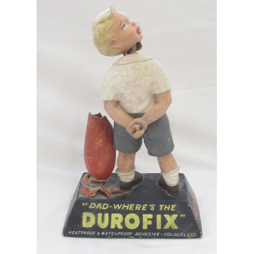 768 - Durofix 'Dad-Where's the Durofix' advertising figure, a/f, approx. W26cm H40cm