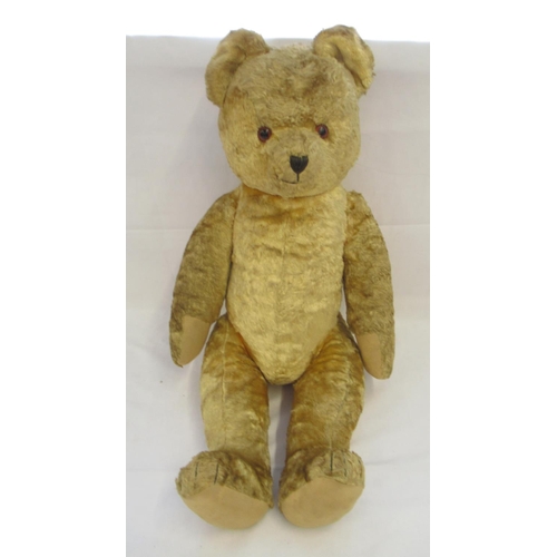 1251 - Vintage teddy bear with growler