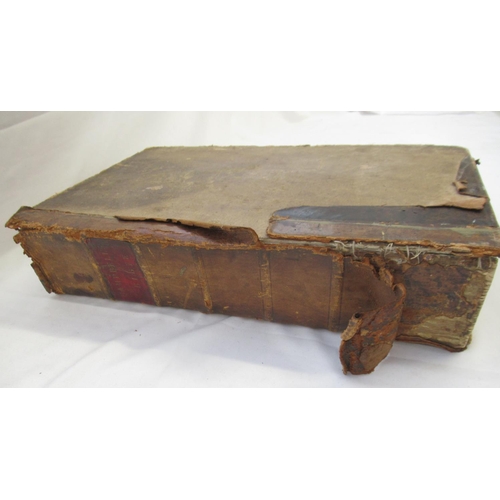 1253 - Rev. George Campbells The Holy Bible, Printed and Published by Mackenzie & Dent 1813, leather bound,... 