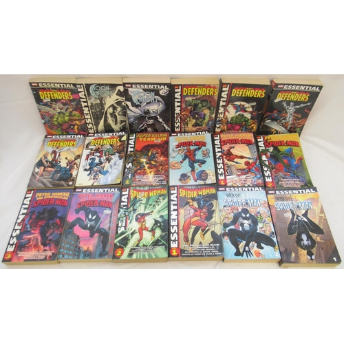 1426 - Marvel Comics - Large collection of Marvel Essential paperbacks to inc. Fantastic Four, Dazzler, Iro... 