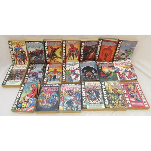 1426 - Marvel Comics - Large collection of Marvel Essential paperbacks to inc. Fantastic Four, Dazzler, Iro... 