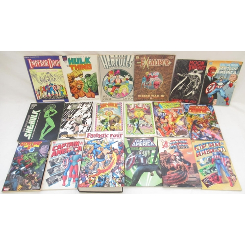 1427 - Marvel Comics - large collection of mixed Marvel graphic novels to inc. Thanos, Captain America, X-M... 