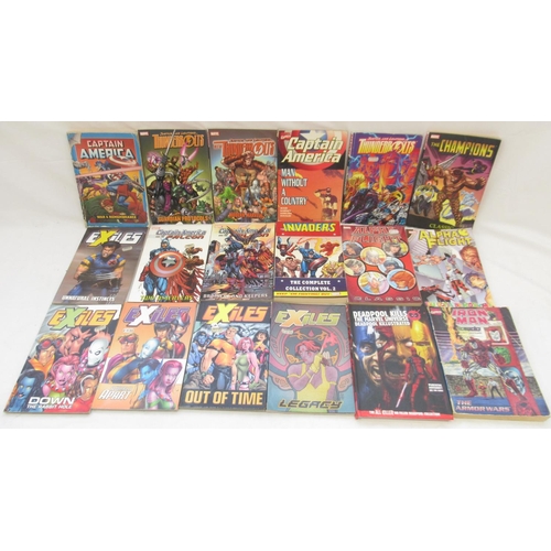 1427 - Marvel Comics - large collection of mixed Marvel graphic novels to inc. Thanos, Captain America, X-M... 