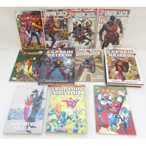 1429 - Marvel Comics - collection of comics and graphic novels to inc. Captain Britain, Union Jack, Nick Fu... 