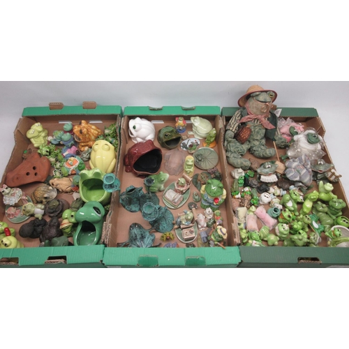 1088 - Collection of frog ornaments, candlesticks, money boxes, etc. (7 boxes)