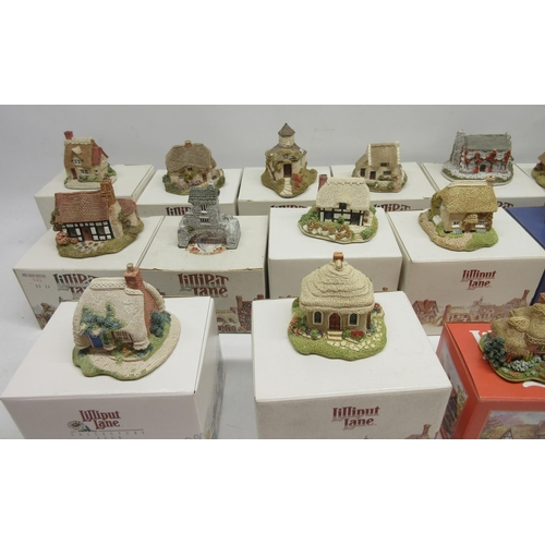 397 - Collection of seventeen lilliput lane cottages incl, Cherry Cottage, The Spinney, Petticoat Cottage,... 