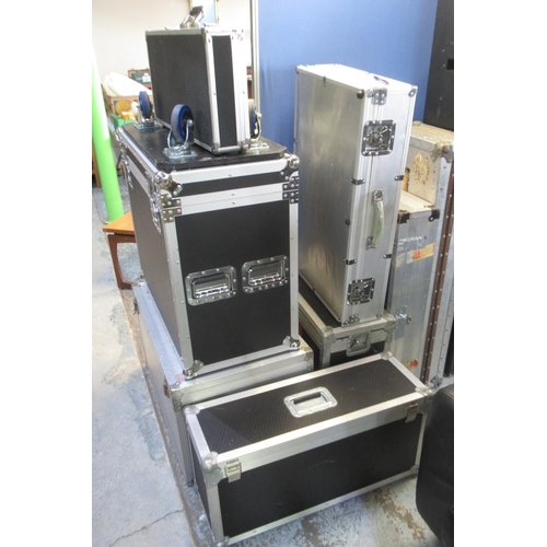 738 - Collection of metal travel instrument and equipment cases (8)