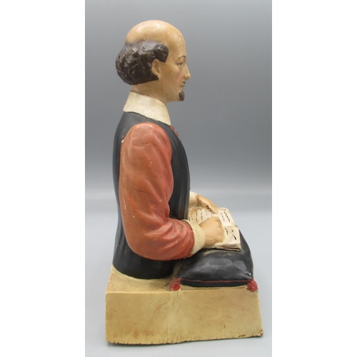 293 - Mid 20th century Flowers Ale Shakespeare bar back beer advertising figure, composition, H23.5cm