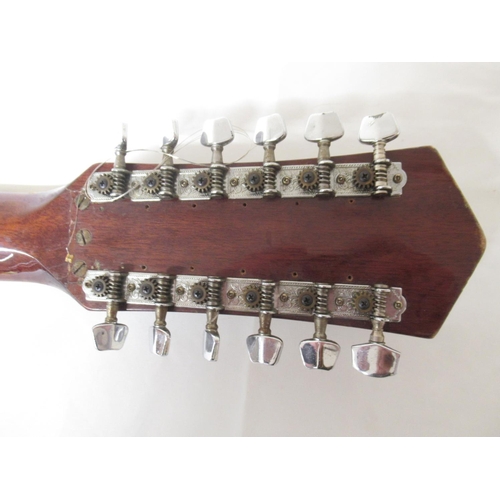 705 - Harmony Model no. H 6860-12, 12 string acoustic guitar, lacking 1 string (Victor Brox collection)