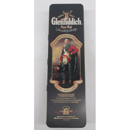 213 - Two bottles Glenfiddich Single Malt Scotch Whisky: 'Clan Sinclair' with original tin, 75cl/43%; and ... 