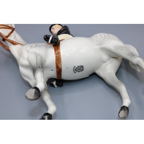 276 - Beswick Huntswoman on grey horse, model no. 1730