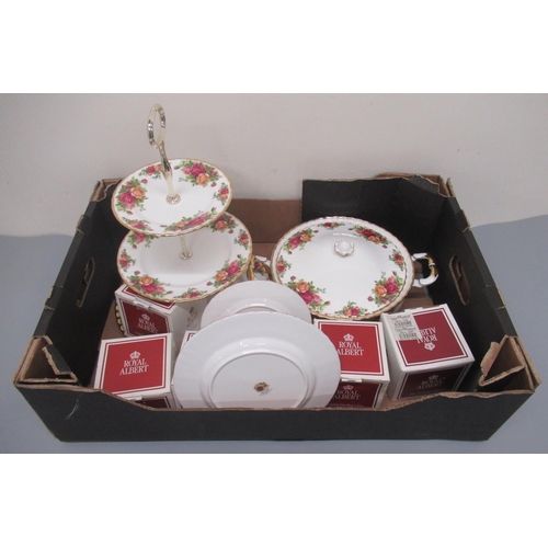 1200 - Royal Albert Old Country Roses dinner service with eight settings and tea ware to include, cafetiere... 