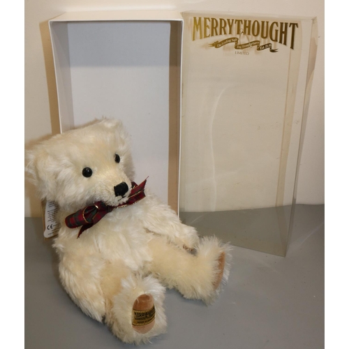 1257 - Merrythought 'Auld Lang Syne' teddy bear, limited edition of 1,999, with gowler, with certificate an... 