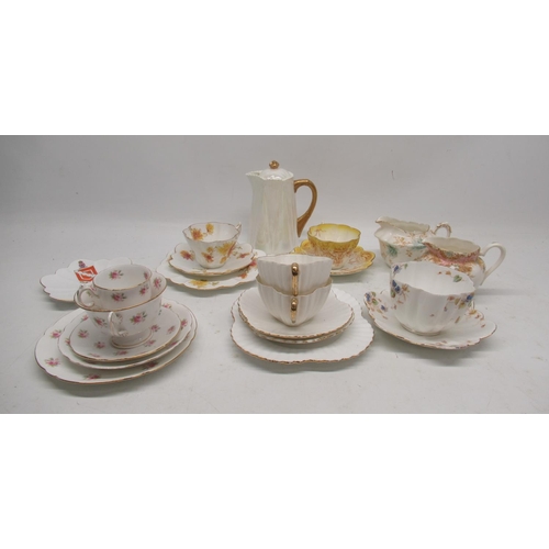 281 - Collection of late 19th and early 20thC Wileman Foley China, decorative teaware of various shapes an... 