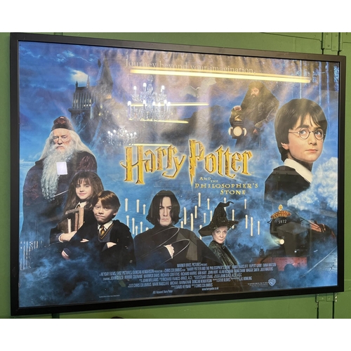 1249 - Harry Potter & The Philosopher's Stone (2001) - UK quad film poster, framed