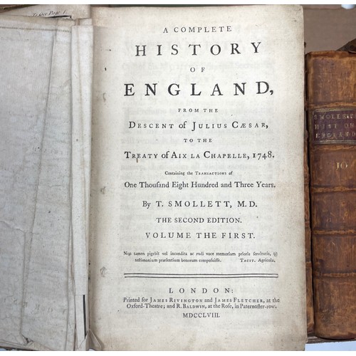 562 - Les Dennis Collection -  A complete History of England By T. Smollett the second edition volume 1-13... 