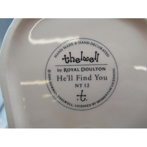 1013 - Thelwell by Royal Doulton figure, He'll Find You NT12, limited edition of one thousand, with box and... 