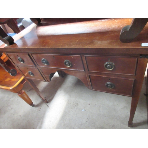 1277 - Late C19th mahogany open bookcase with two adjustable shelves and and early 20th century mahogany kn... 