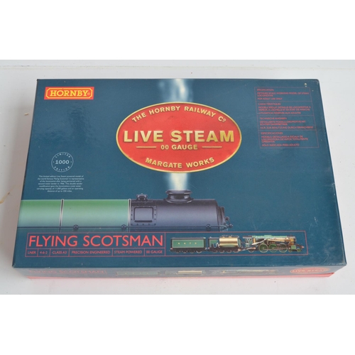 1008 - Rare Hornby OO gauge limited edition R2566 LNER Class A3 Flying Scotsman live steam locomotive set (... 