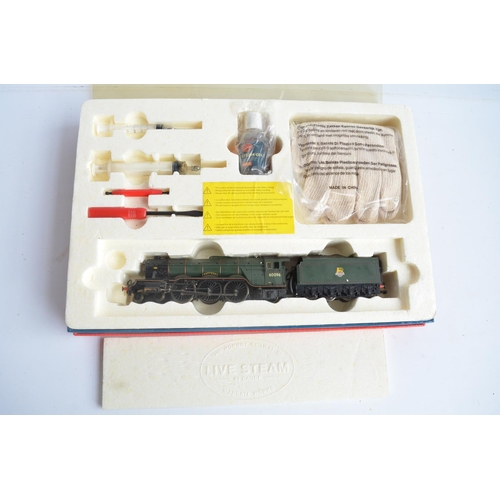 1010 - Hornby OO gauge R2492BR Class A3 Papyrus live steam locomotive set (please note this is the train pa... 