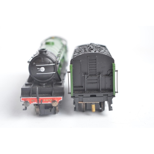 1014 - Hornby R1255 OO gauge Flying Scotsman train set with Class A1 loco, 3 teak coaches, track and access... 