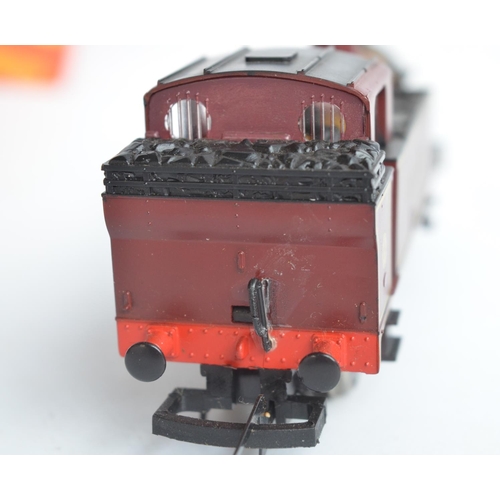 1035 - Four OO gauge LMS crimson liveried electric steam locomotive models to include Hornby R301 Class 3F ... 