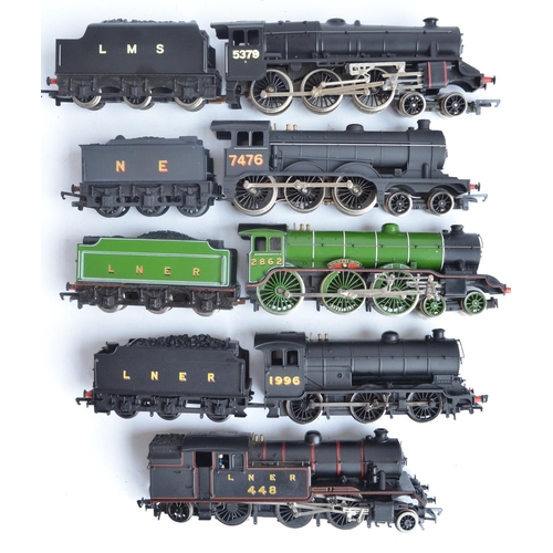 1036 - Five boxed OO gauge electric steam train models to include Hornby limited edition R2083 LMS black Cl... 