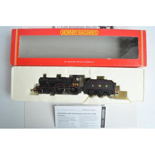 1037 - Three boxed Hornby OO gauge electric steam train models, all LMS black livery to include R2270 'Supe... 