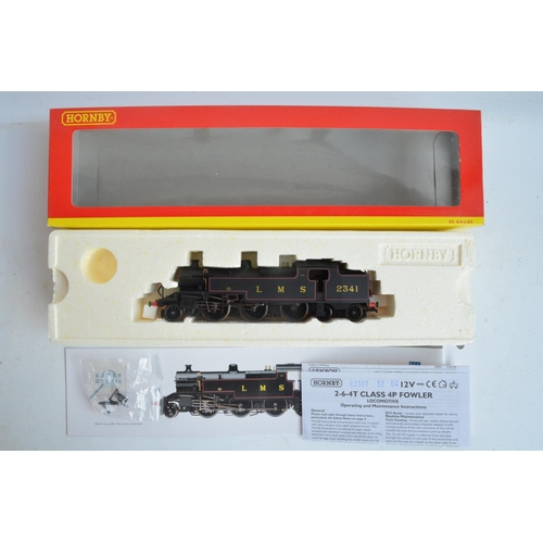 1038 - Two Hornby OO gauge 'Super Detail' electric steam train models, both in LMS black livery to include ... 