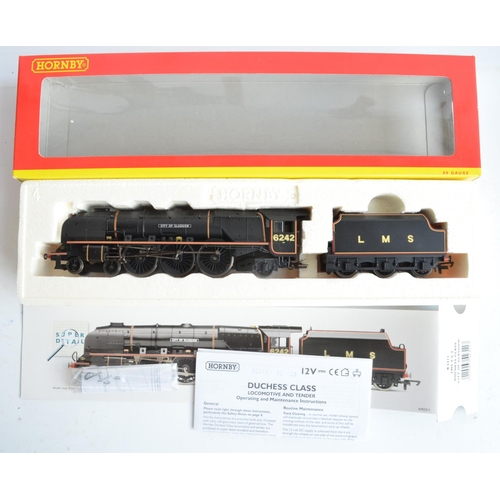 1038 - Two Hornby OO gauge 'Super Detail' electric steam train models, both in LMS black livery to include ... 