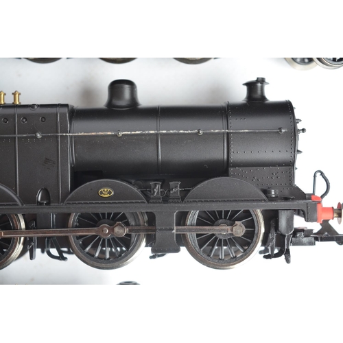 1039 - Three Hornby OO gauge electric steam train models, all in wartime black livery to include R2960 BR 0... 